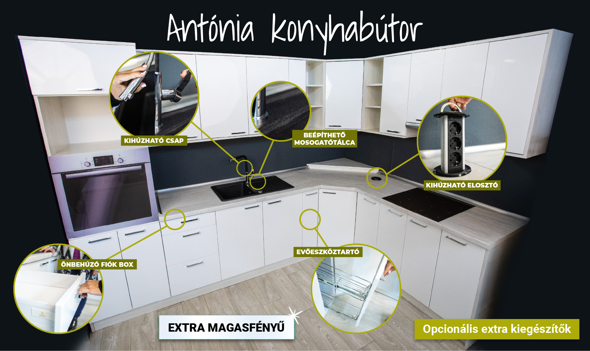 Kárpit-Max Bútorbolt - Debrecen - Antónia konyhabútor kompletten