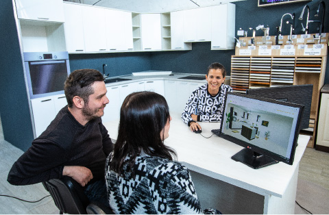 Kárpit-Max Bútorbolt - Debrecen - Konyhabútort tervezetet készítenek egy párnak